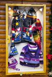 Beautifully knitted jumpers and hats
